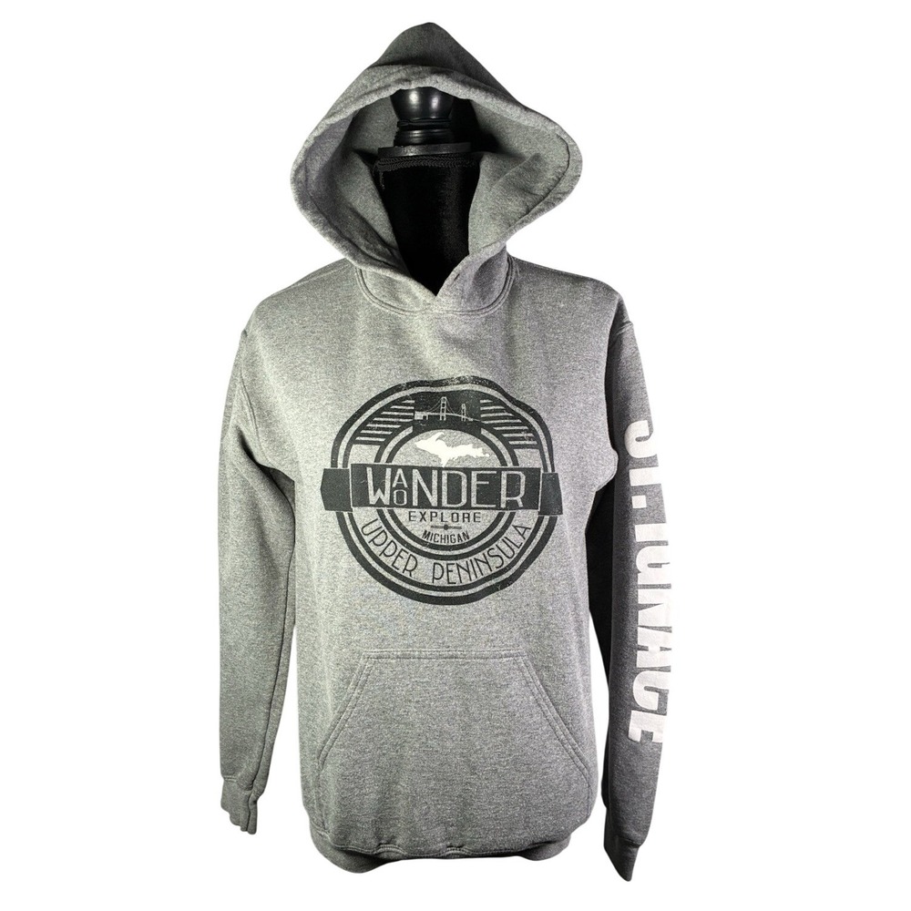 St. Ignace Michigan Upper Peninsula Wander Wonder Unisex Small Hoodie Sweatshirt